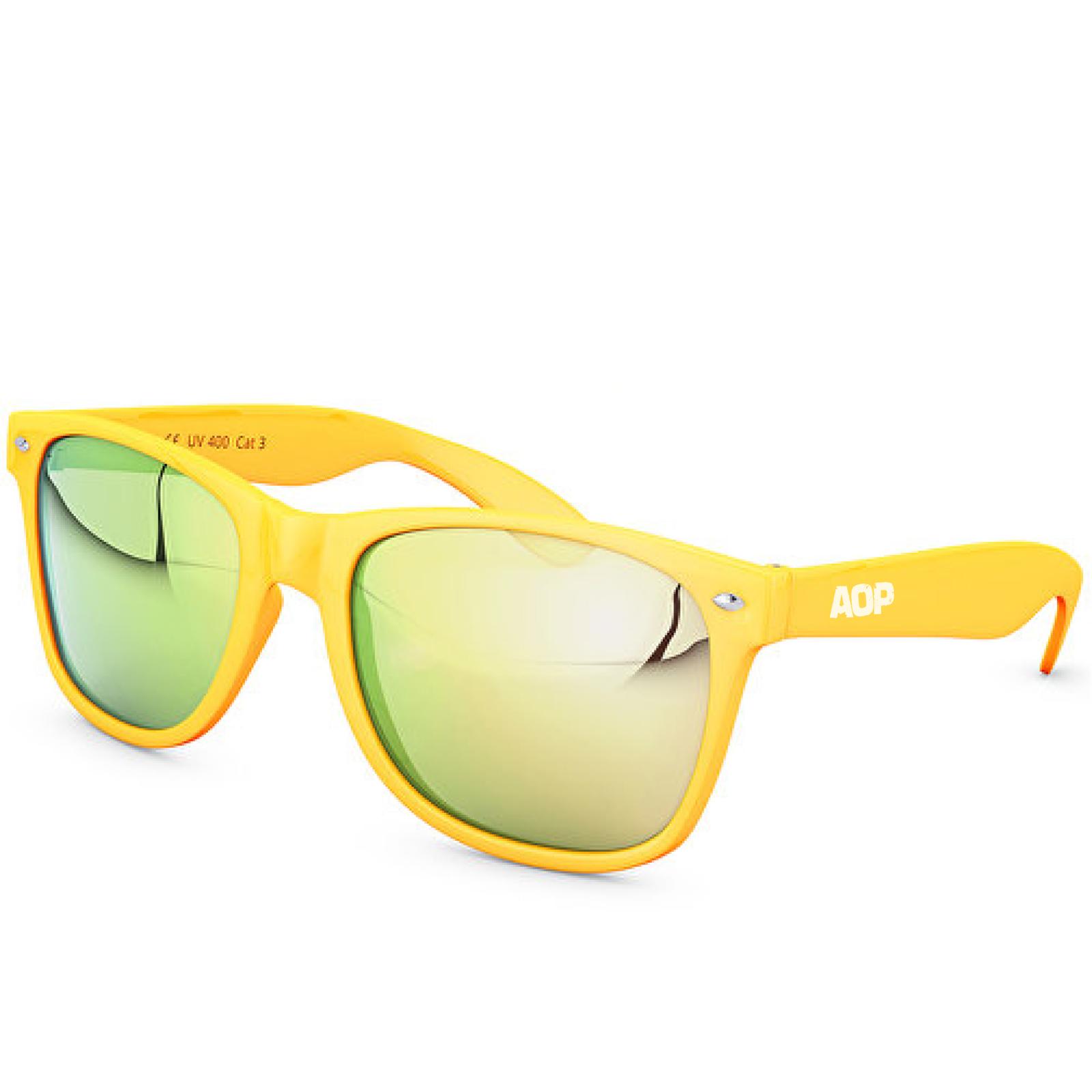 AOP – Sonnenbrille AOP Logo – gelb