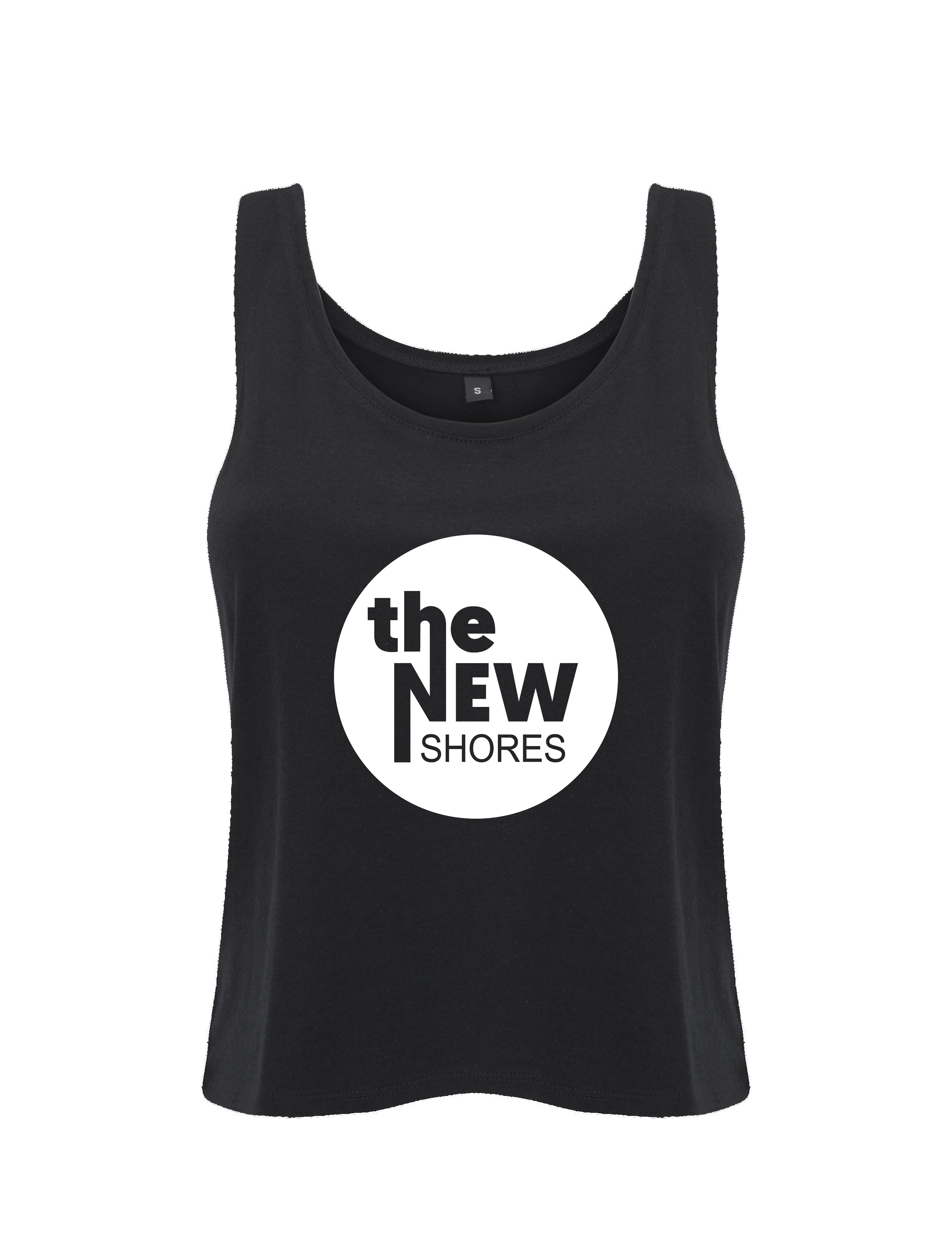 The New Shores – TNS Logo – Girlie-Top (schwarz)   