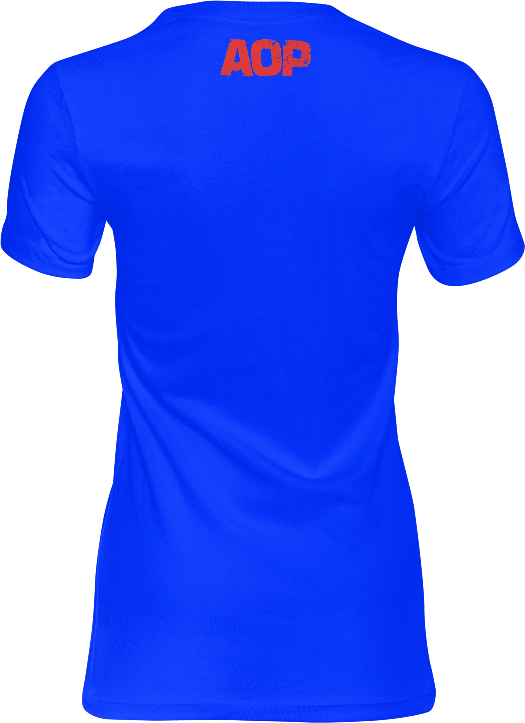 AOP – Mutter Theresa Logo – Girlie-Shirt (blau)
