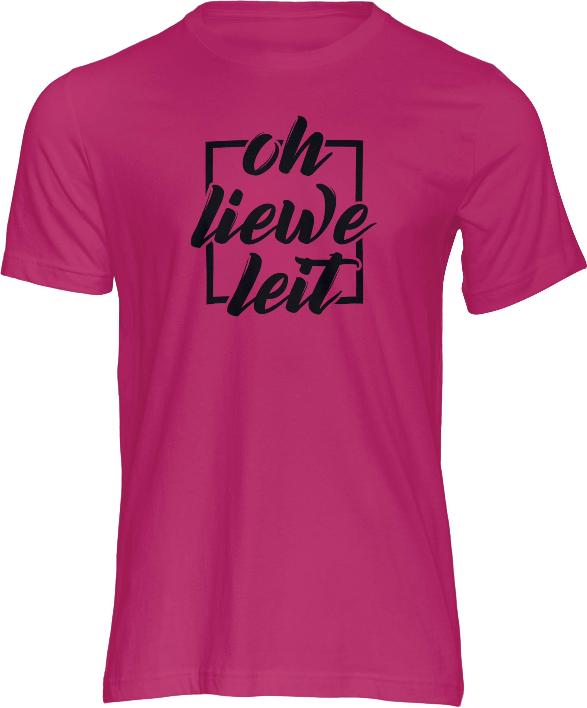 Motiv-Shirt – Oh liewe Leit – T-Shirt (pink)