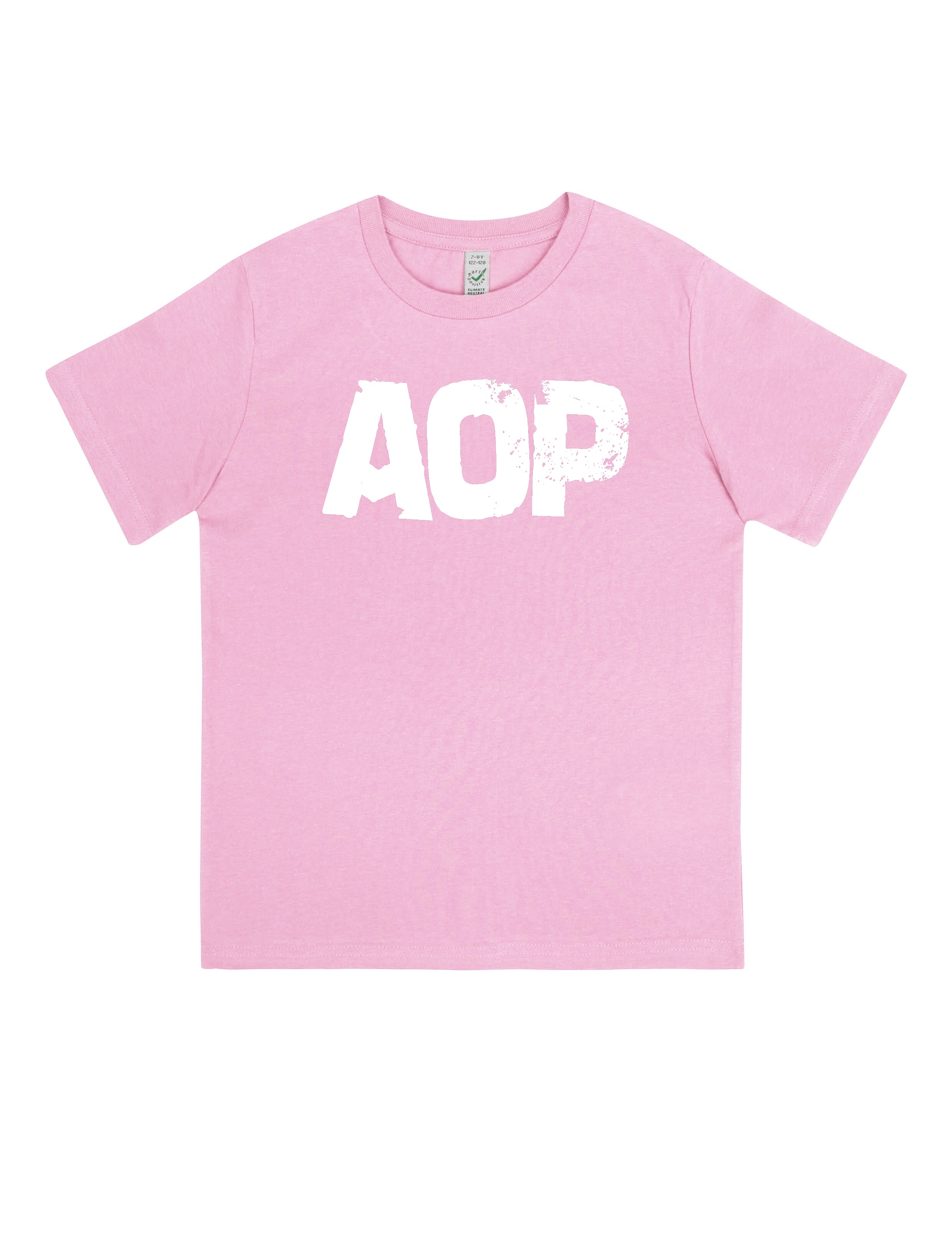 AOP – AOP Logo – Kids-Shirt (rosa)