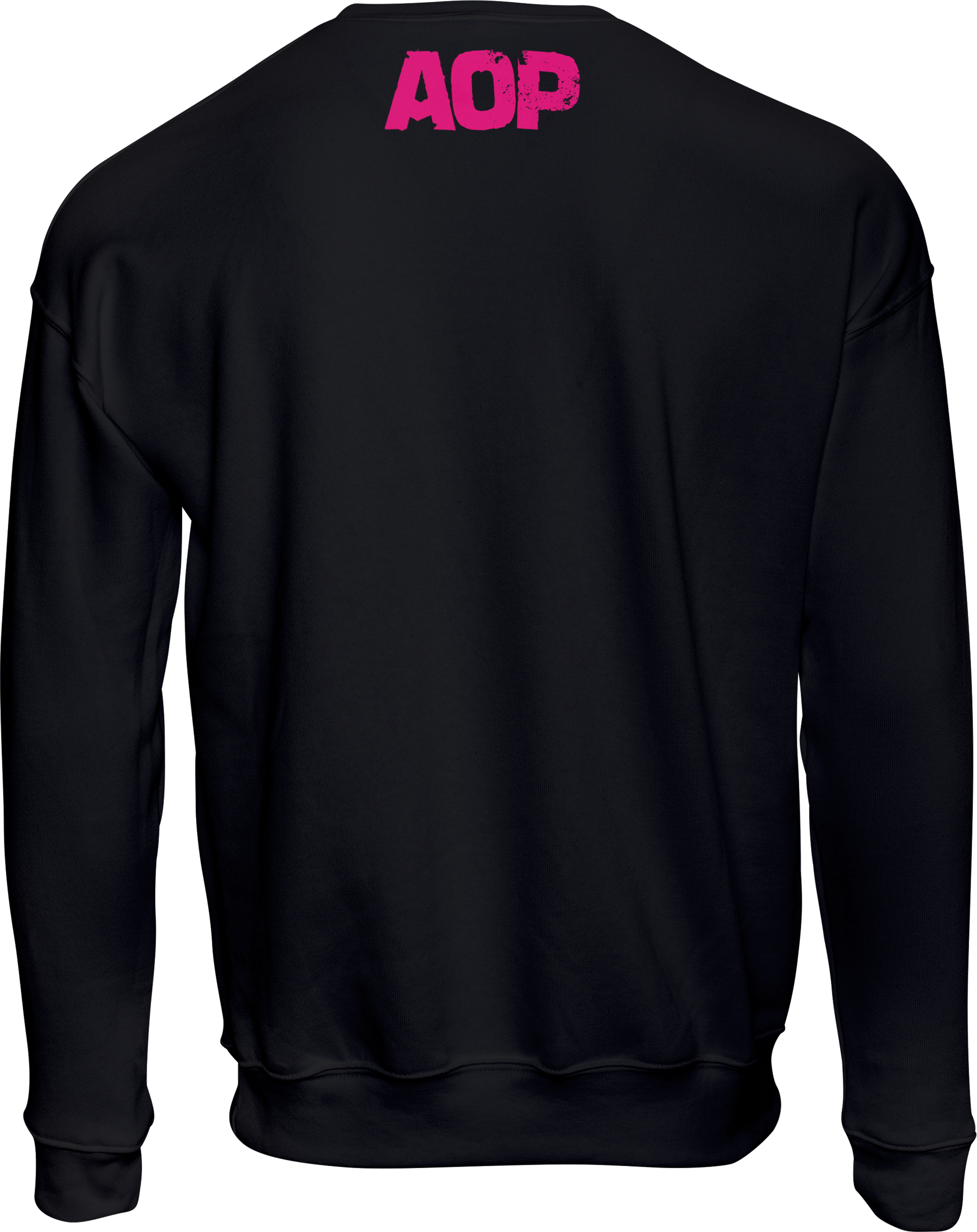 AOP – Von wegen Punkrock Schriftzug – Sweatshirt-Girlie (schwarz)