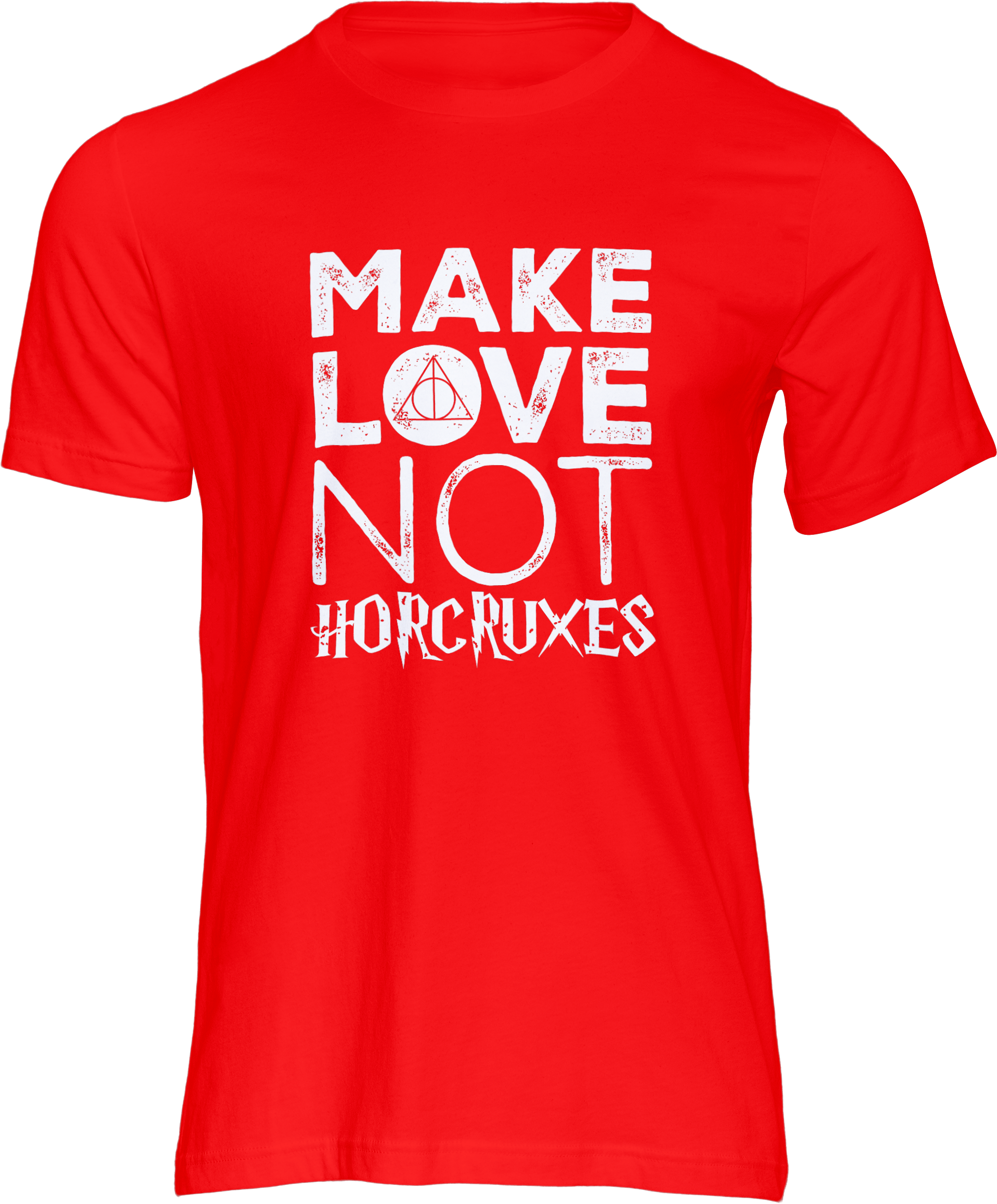 Motiv-Shirt – Make Love Not Horcruxes – T-Shirt (rot)